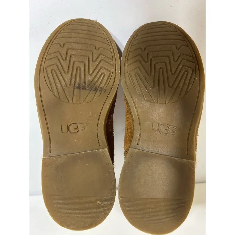 UGG COLETTA ANKLE BOOTS CHESNUT BROWN SUEDE BIG KIDS’ SIZE US 2